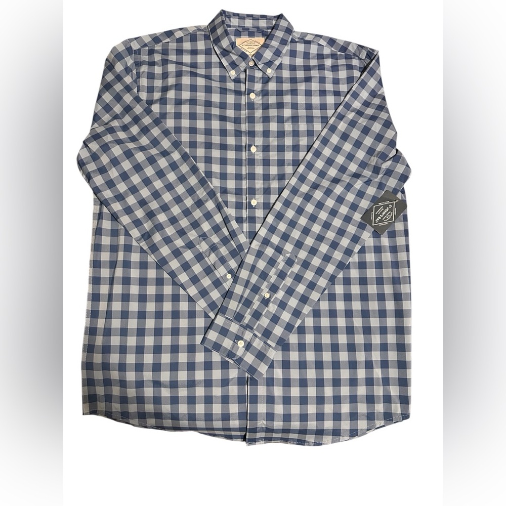 St John’s Bay Men’s Button Down Full Sleeve Shirt Size LT